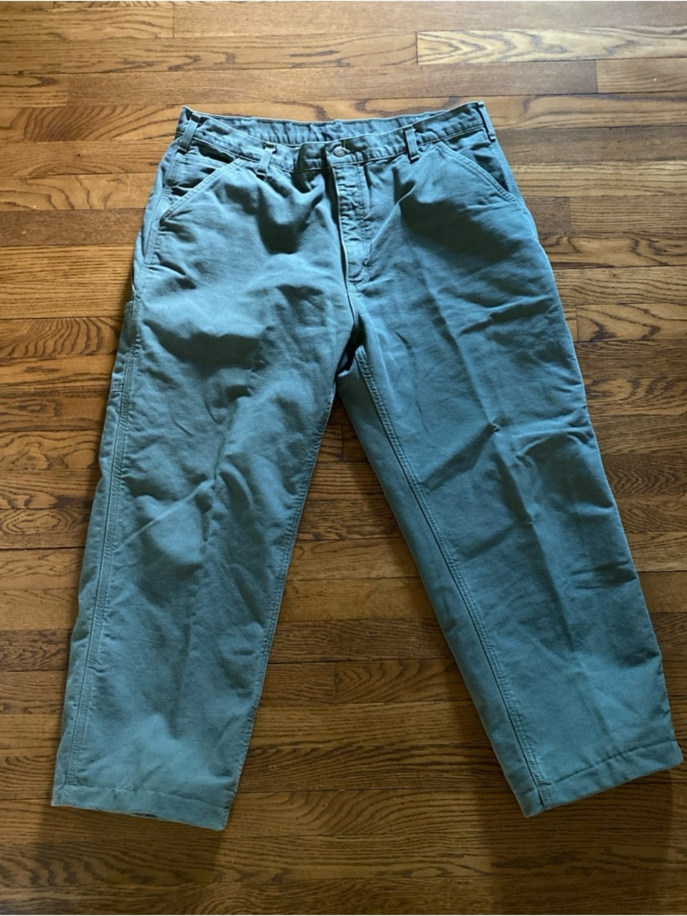 Men's Carhartt Casual Chino Pants in Slate Green Size 40X30